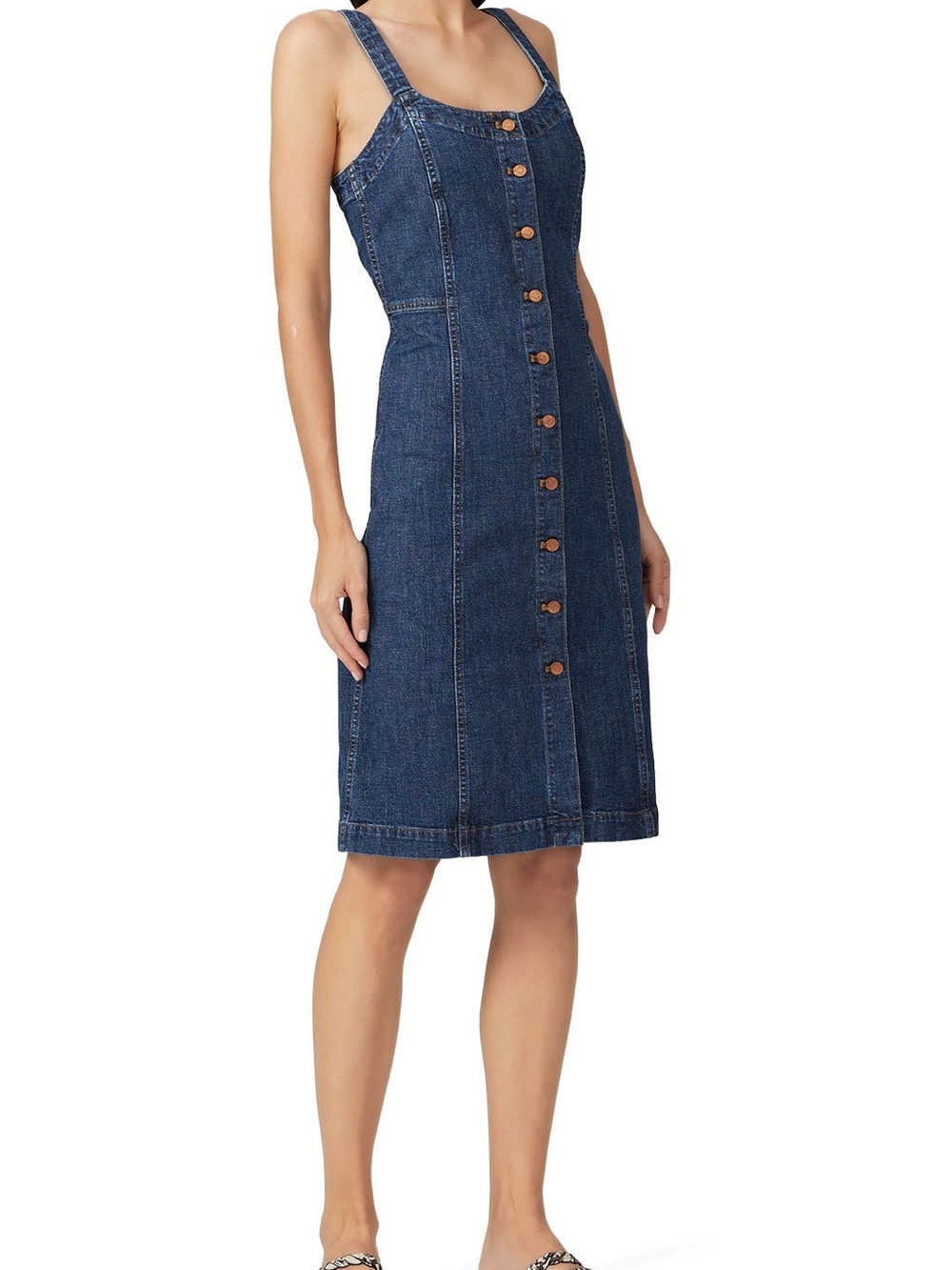 Madewell Denim Mini Dress with Front Buttons - Picture 9 of 9